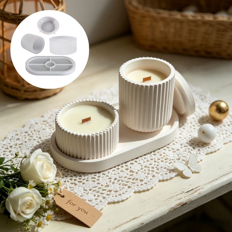 Candle Making Kit Wholesale - набор силиконовых форм, 4 полосатые коробки