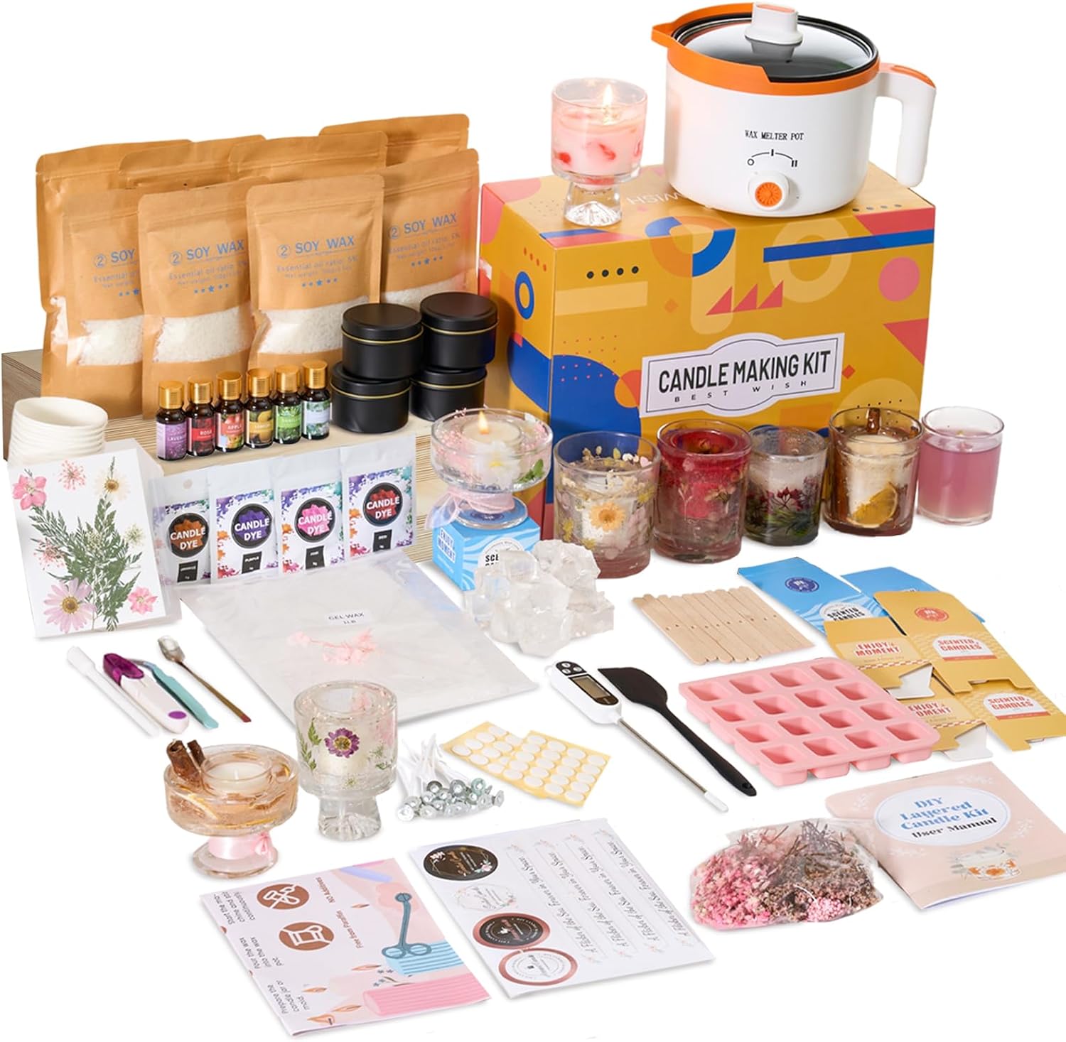 Candle Making Kit For Adults - Набор для изготовления свечей 2-в-1 из