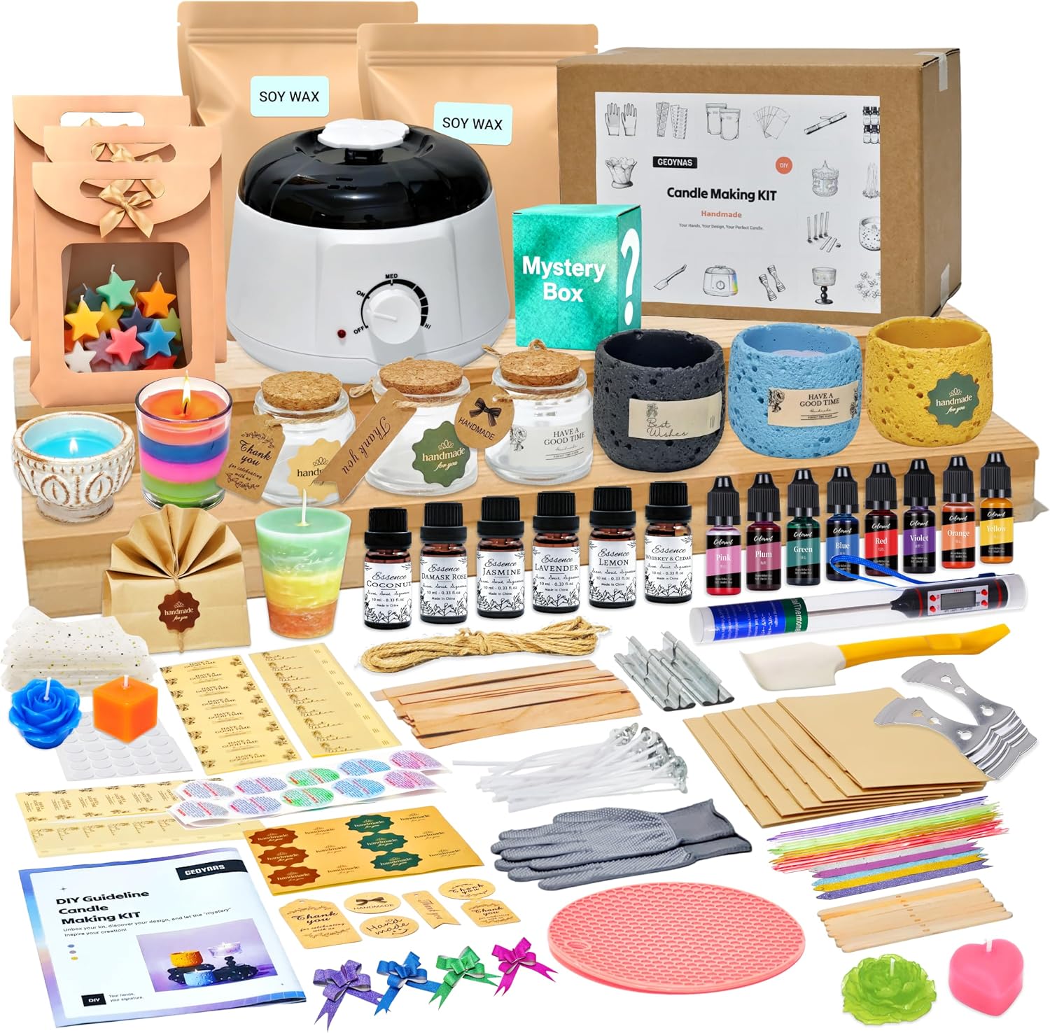 Candle Making Kit For Adults - Набор для изготовления свечей (128 предметов)
