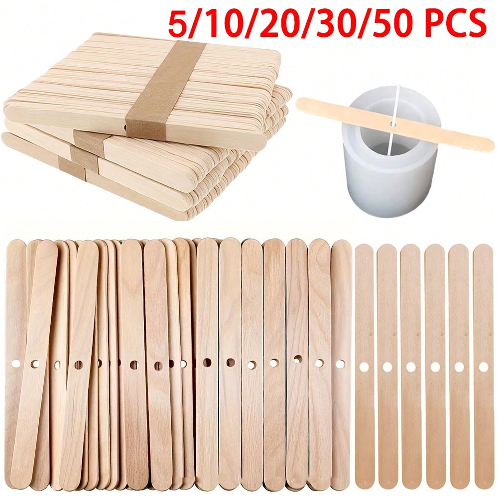 Candle Making Kit Wholesale - 5/10/20/30/50 шт. Деревянный держатель для фитиля