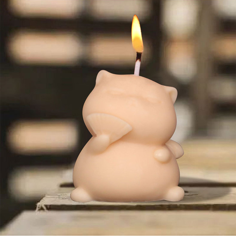 Candle Making Fat - Женская силиконовая форма для свечей, трехмерная