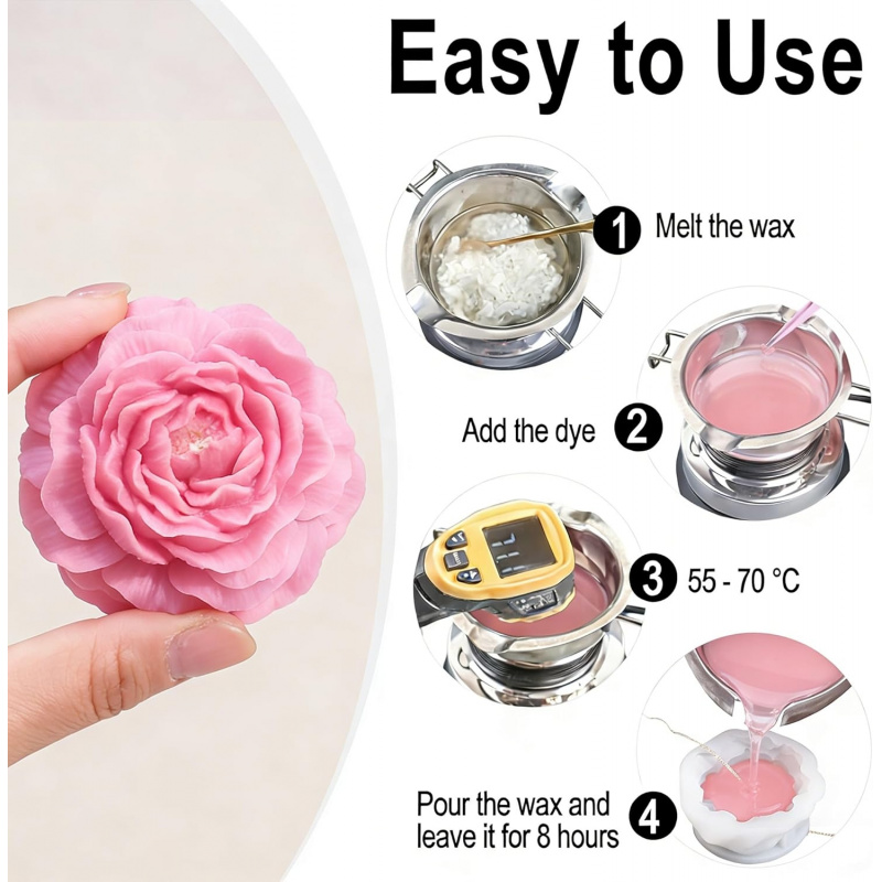 Набор из 5 форм для свечей в в – обзор и цена Candle Making Kit Wholesale